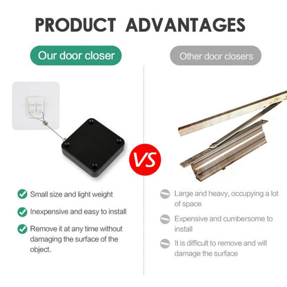 Punch-Free Automatic Adjustable Door Closer by HitMyNeed