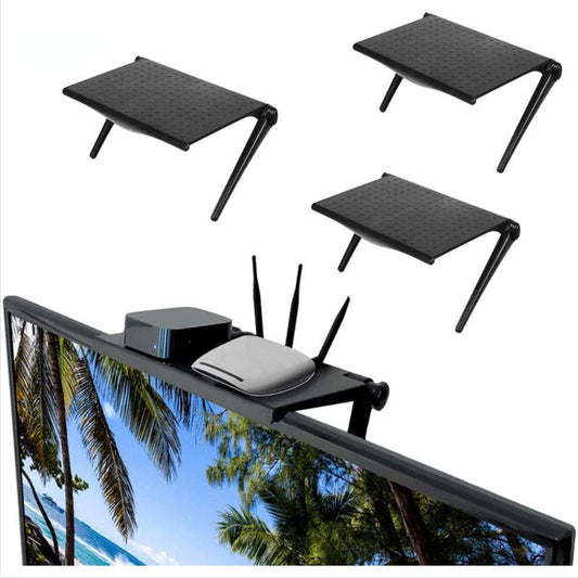 Punch-Free Monitor & TV Set-Top Box Storage Rack by HitMyNeed