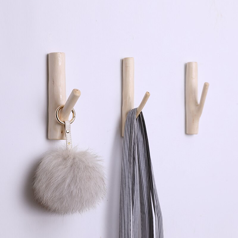 Punch-Free Natural Branch Wall Hook by HitMyNeed