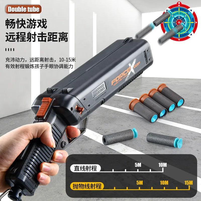 Punisher Double Barrel Soft Ammo Toy Shotgun by HitMyNeed