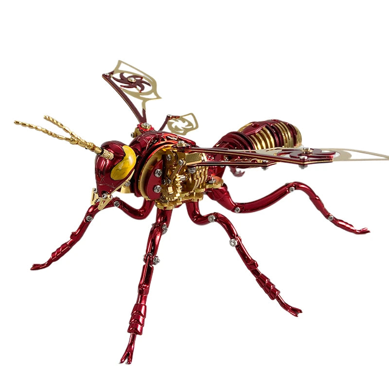 Punk 3D Wasp Stainless Steel Model Kit red-gold by HitMyNeed