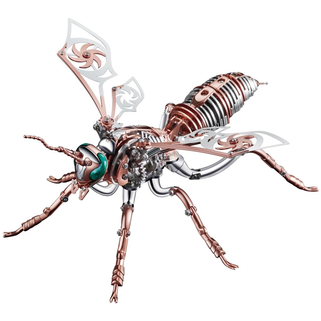 Punk 3D Wasp Stainless Steel Model Kit rose-gold by HitMyNeed