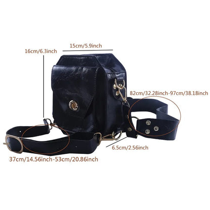 Punk Retro PU Waist & Crossbody Bag for Women by HitMyNeed