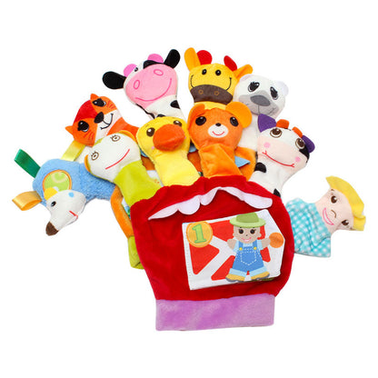 Puppet Glove with Mini Cloth Book for Storytime by HitMyNeed