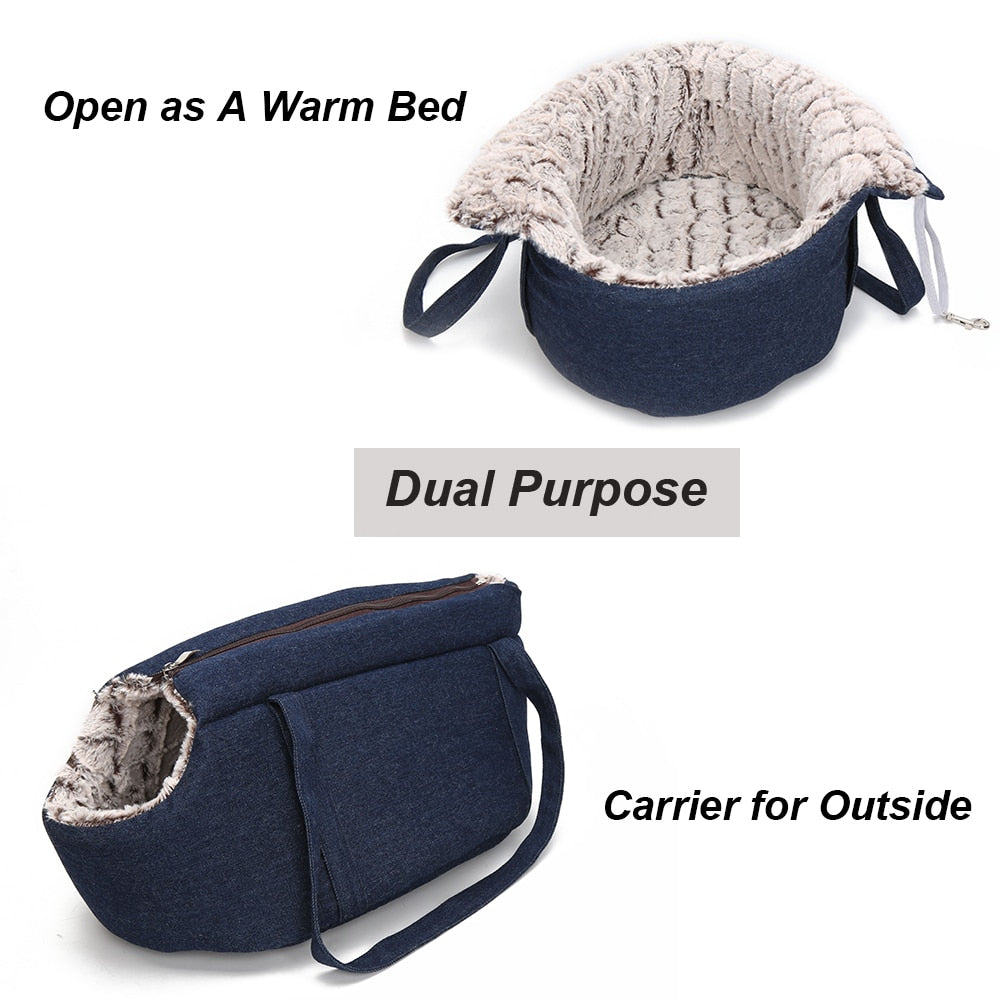 Puppy Travel Carry Bag with Soft Plush Lining by HitMyNeed