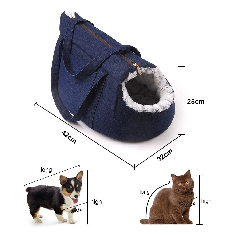 Puppy Travel Carry Bag with Soft Plush Lining by HitMyNeed