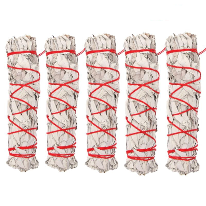 Pure White Sage Smudge Sticks Set (5 Bundles) by HitMyNeed
