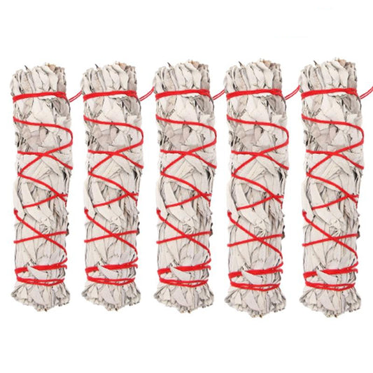 Pure White Sage Smudge Sticks Set (5 Bundles) by HitMyNeed