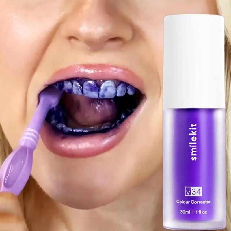 Purple Whitening Toothpaste for Stain Removal by HitMyNeed