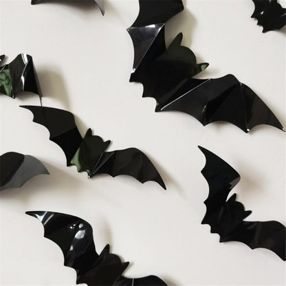 PVC 3D Bat Wall Stickers Set (16 Pieces) by HitMyNeed