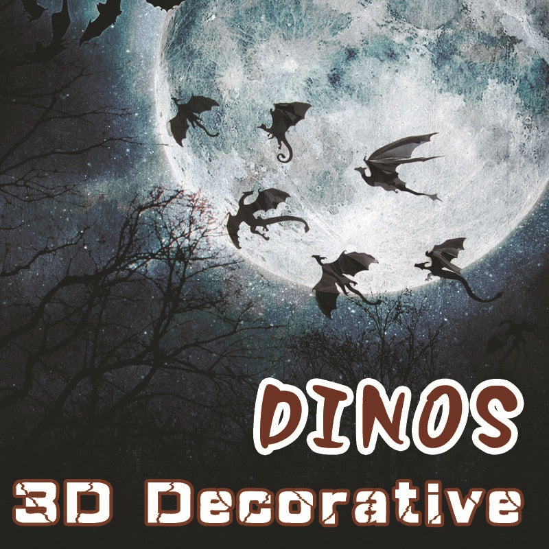 PVC 3D Dragon Wall Stickers Set (7pcs) by HitMyNeed