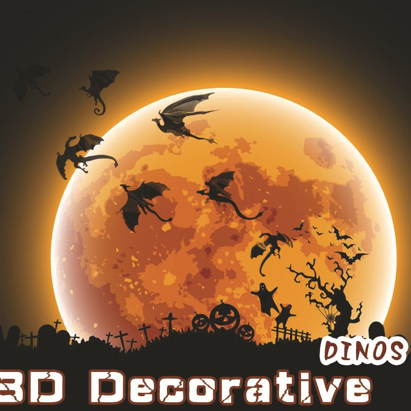 PVC 3D Dragon Wall Stickers Set (7pcs) by HitMyNeed