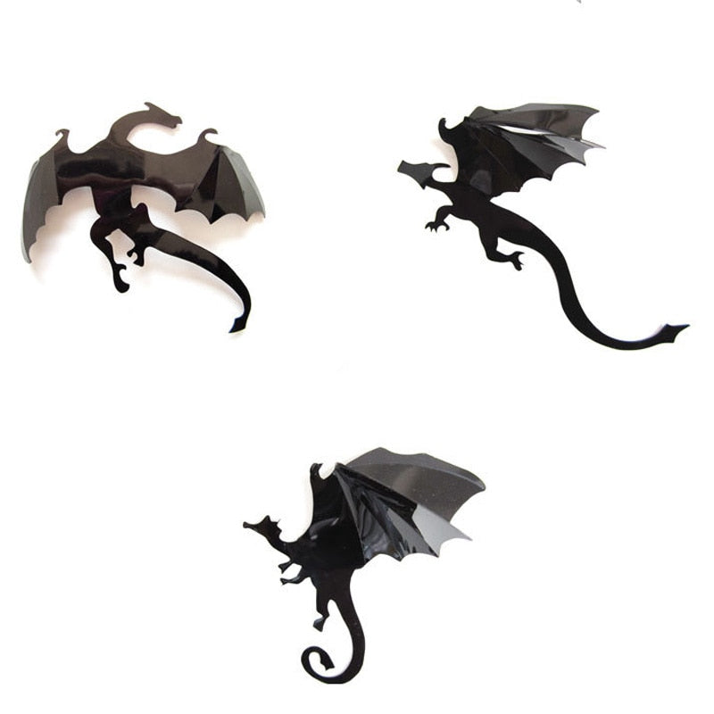 PVC 3D Dragon Wall Stickers Set (7pcs) by HitMyNeed