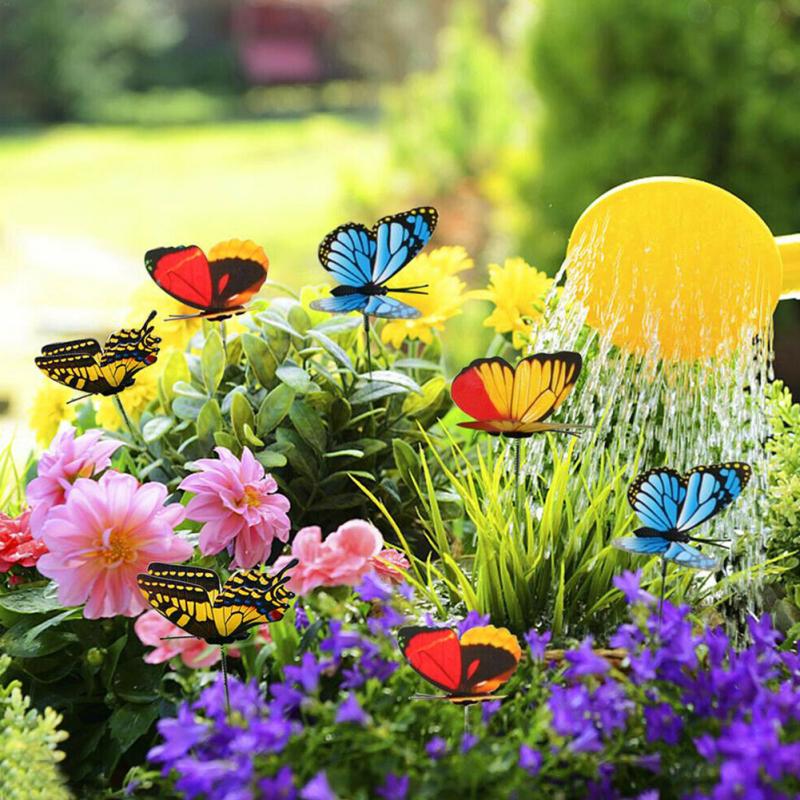 PVC Butterfly Garden Yard Stakes Set (50 Pack) by HitMyNeed