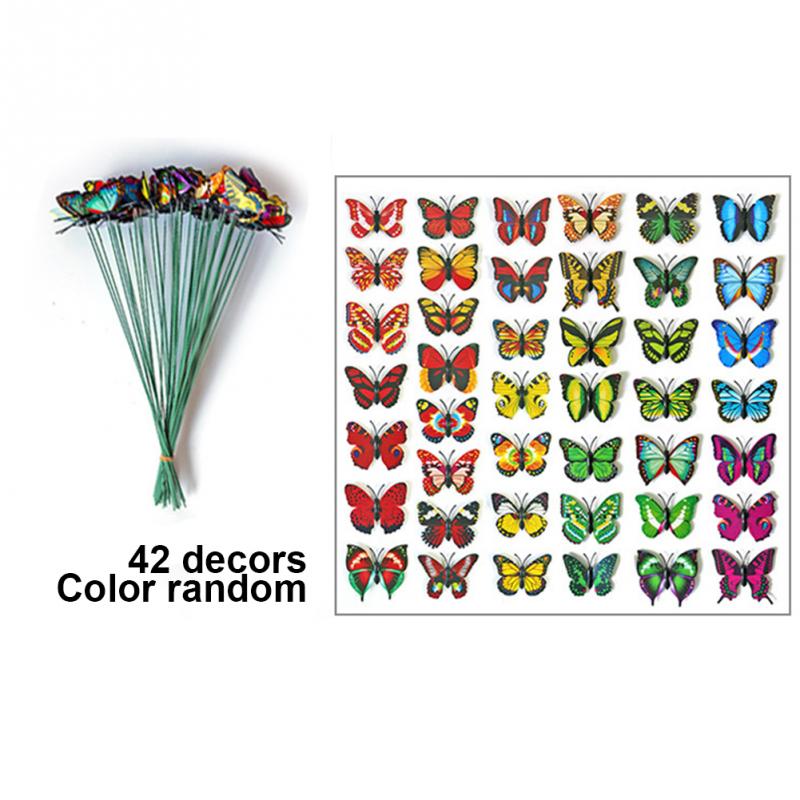 PVC Butterfly Garden Yard Stakes Set (50 Pack) by HitMyNeed