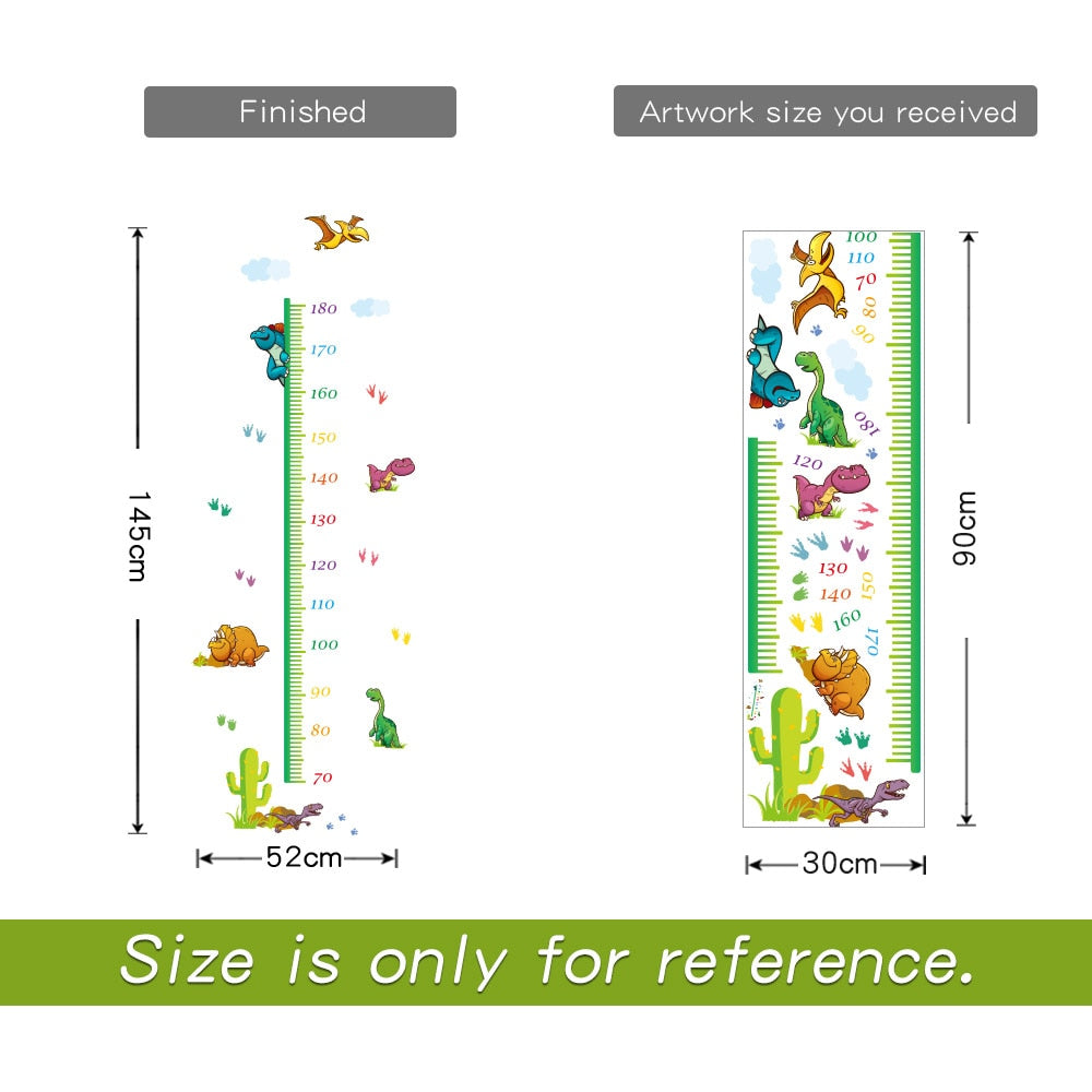 PVC Dinosaur Wall Height Chart for Kids by HitMyNeed