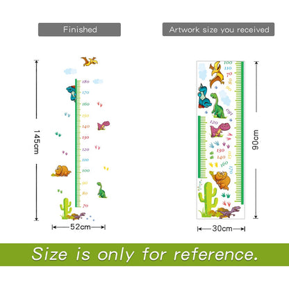 PVC Dinosaur Wall Height Chart for Kids by HitMyNeed