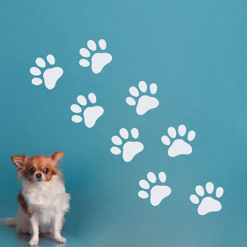 PVC Dog Paw Stickers Set (8pcs) green by HitMyNeed
