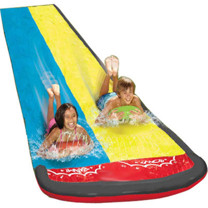 PVC Double Sided Kids Water Slide with Sprinkler by HitMyNeed