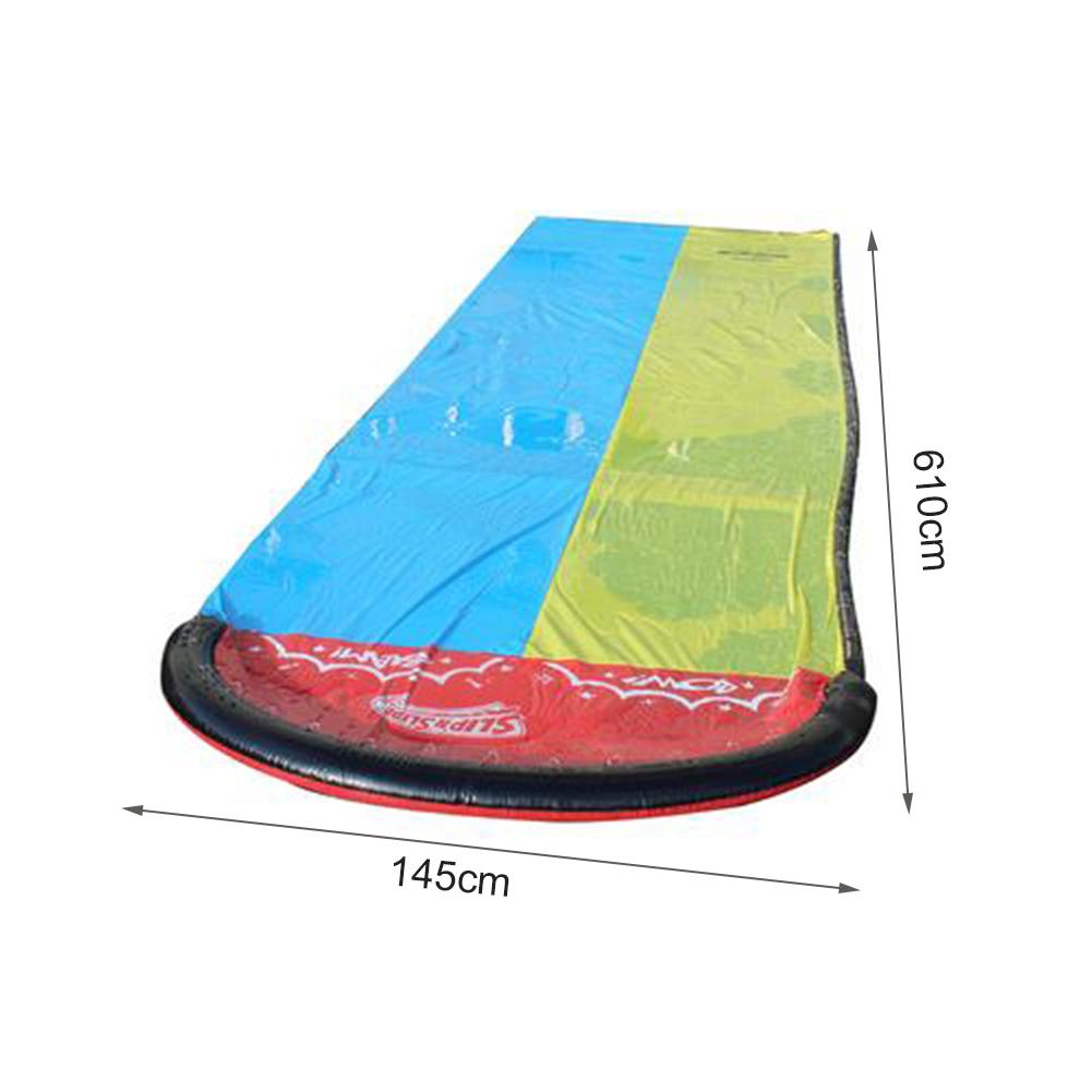 PVC Double Sided Kids Water Slide with Sprinkler by HitMyNeed