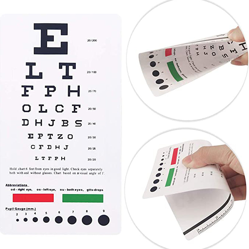 PVC Eye Check Up Board for Vision Screening by HitMyNeed