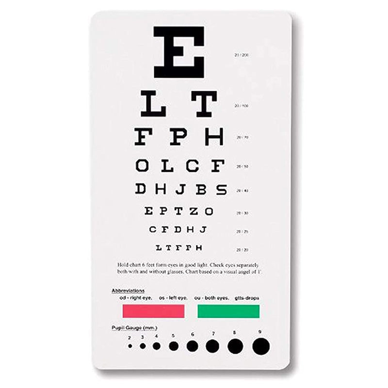 PVC Eye Check Up Board for Vision Screening by HitMyNeed
