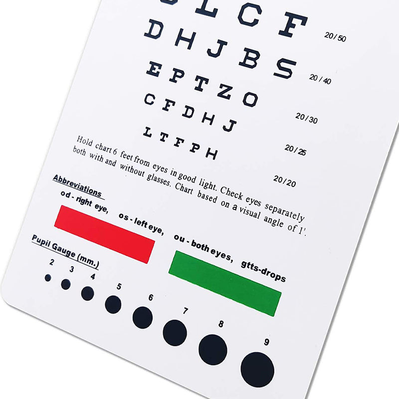 PVC Eye Check Up Board for Vision Screening by HitMyNeed