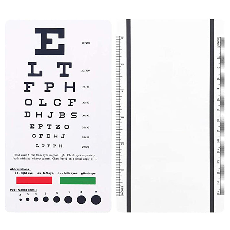 PVC Eye Check Up Board for Vision Screening by HitMyNeed