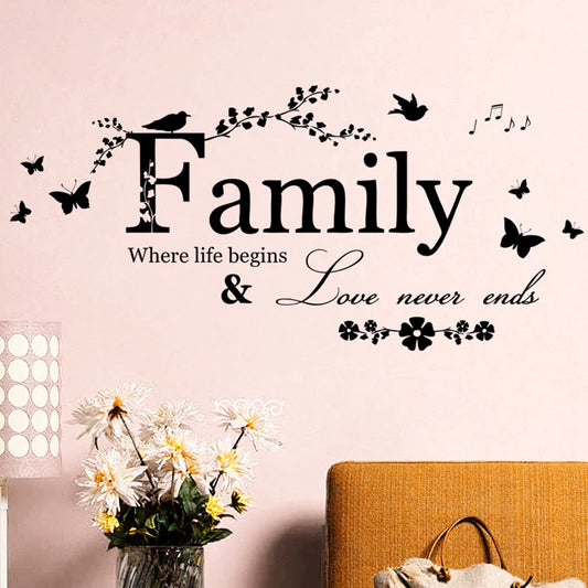 PVC Family Quote Wall Sticker for Home Décor by HitMyNeed