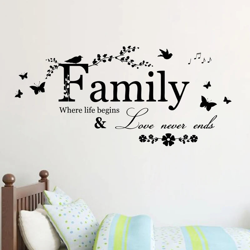 PVC Family Quote Wall Sticker for Home Décor by HitMyNeed