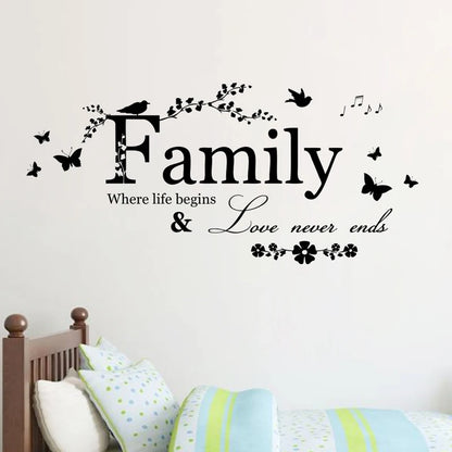 PVC Family Quote Wall Sticker for Home Décor by HitMyNeed