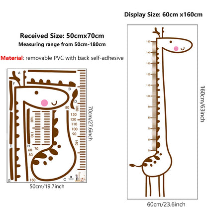 PVC Giraffe Wall Growth Chart for Kids by HitMyNeed