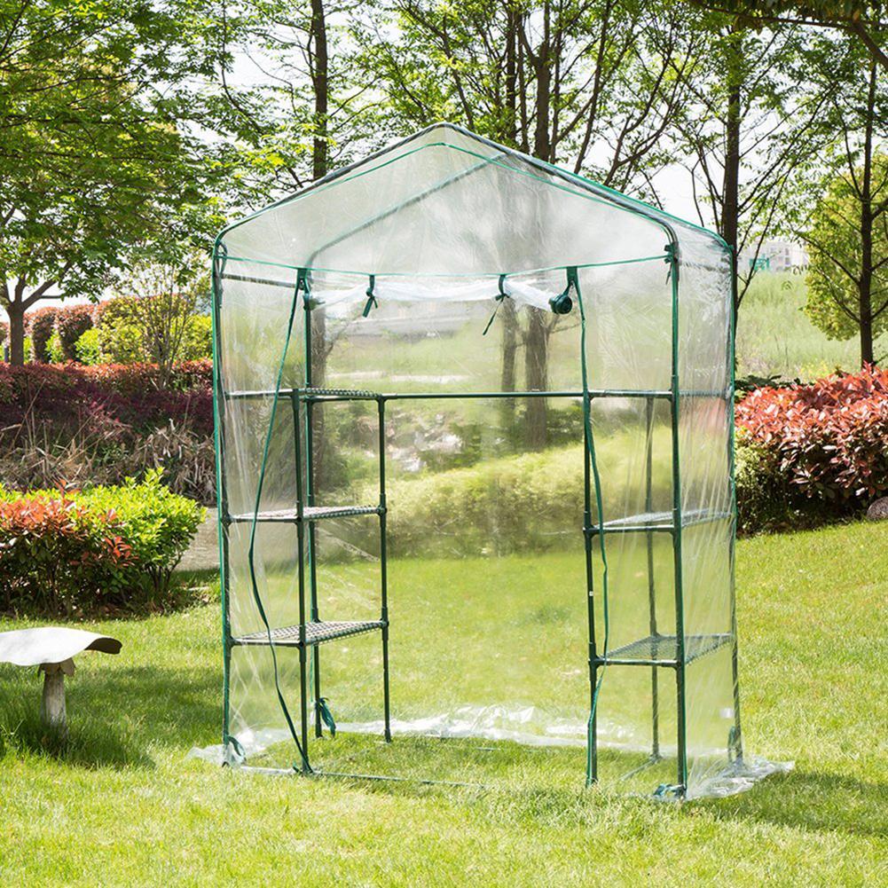 PVC Greenhouse Cover with Zipper Door 143×73×195cm by HitMyNeed