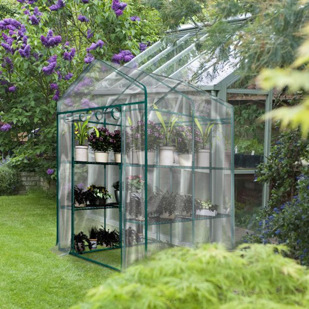 PVC Greenhouse Cover with Zipper Door 143×73×195cm by HitMyNeed