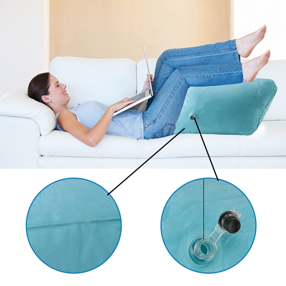 PVC Inflatable Leg Elevation Pillow by HitMyNeed