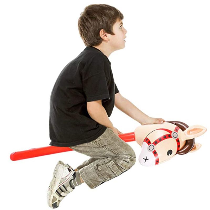 PVC Inflatable Stick Horse Toy for Kids by HitMyNeed