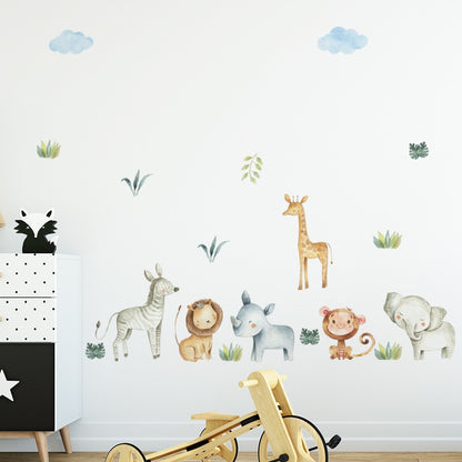 PVC Kids Safari Nursery Wall Stickers by HitMyNeed