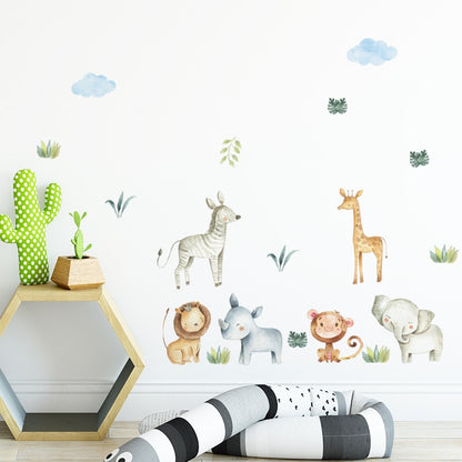 PVC Kids Safari Nursery Wall Stickers by HitMyNeed