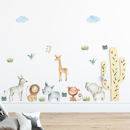 PVC Kids Safari Nursery Wall Stickers by HitMyNeed