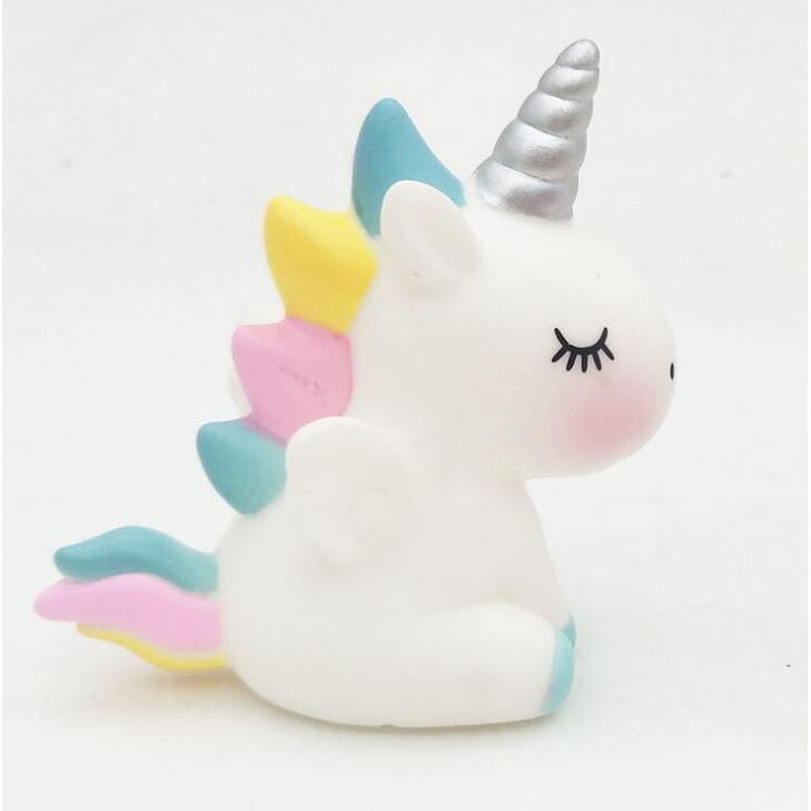 PVC Mini Unicorn Figurine Cake Topper 7.5cm by HitMyNeed