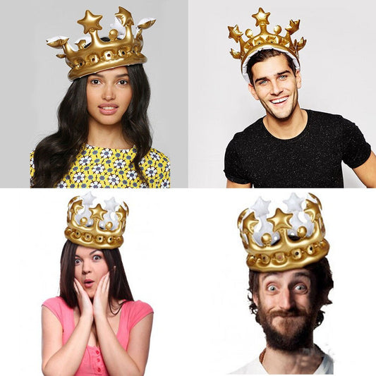 PVC Reusable Inflatable Crown for Kids and Adults by HitMyNeed