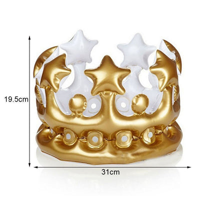 PVC Reusable Inflatable Crown for Kids and Adults by HitMyNeed