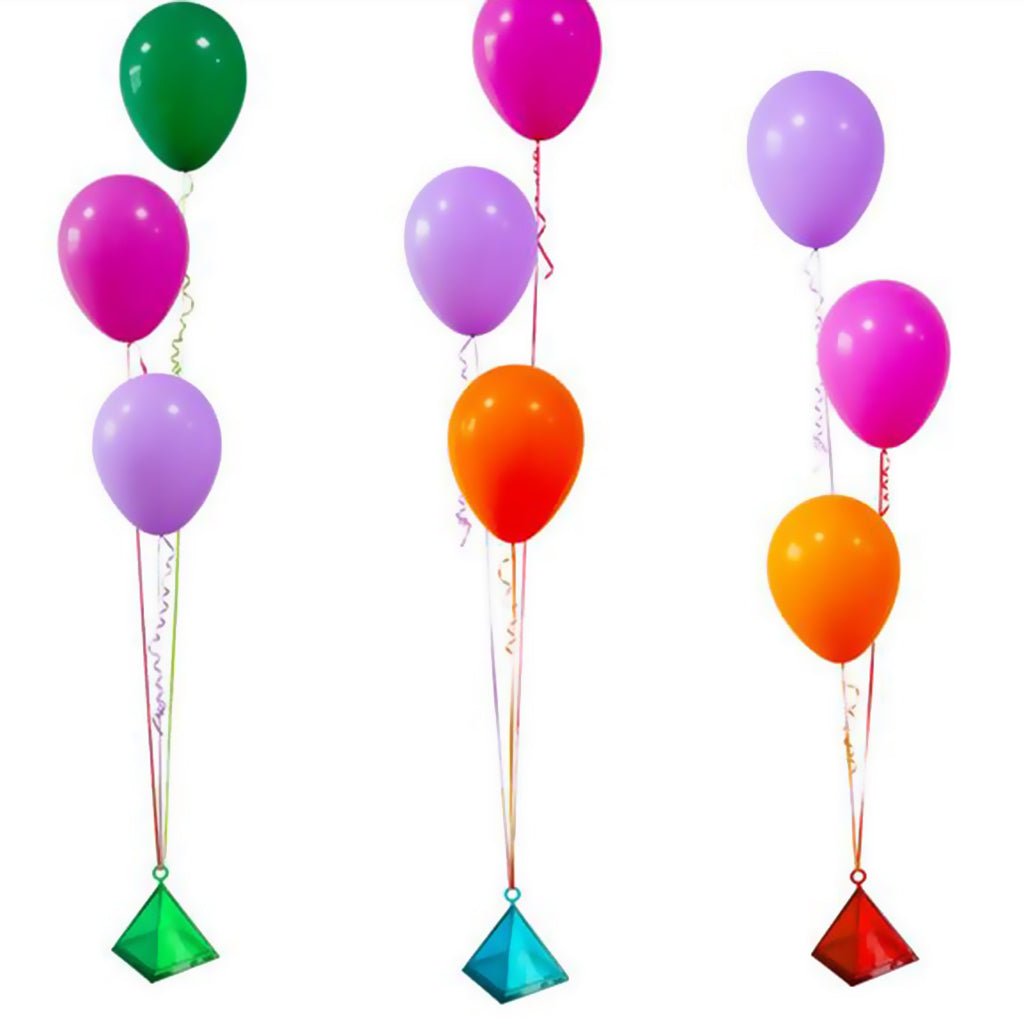 Pyramid Balloon Weights Set of 6 by HitMyNeed