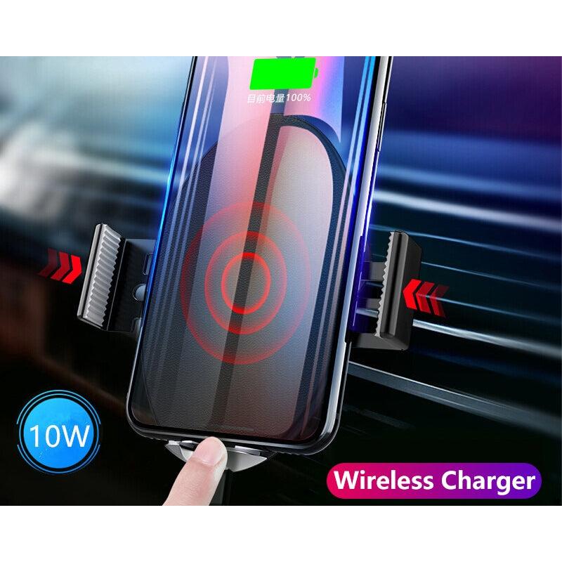 Qi Wireless Car Charger and Automatic Phone Mount by HitMyNeed