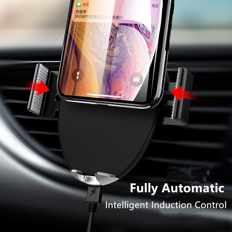 Qi Wireless Car Charger and Automatic Phone Mount by HitMyNeed
