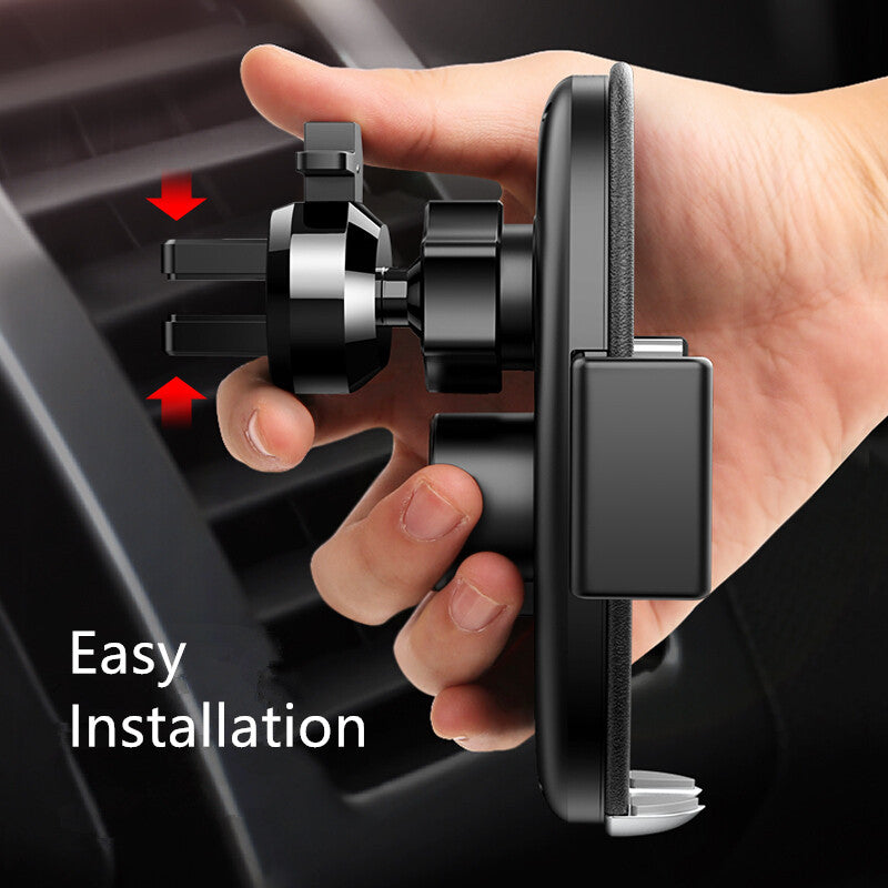 Qi Wireless Car Charger and Automatic Phone Mount by HitMyNeed