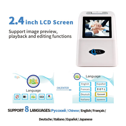 QPIX 22MP Digital Film & Slide Scanner with LCD by HitMyNeed