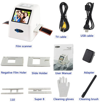 QPIX 22MP Digital Film & Slide Scanner with LCD by HitMyNeed