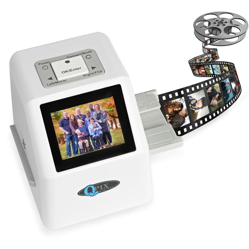 QPIX 22MP Digital Film & Slide Scanner with LCD black-with-16gb-sd-card by HitMyNeed