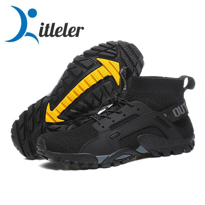 Quick-Dry Aqua Shoes with Anti-Slip Sole black 43 by HitMyNeed